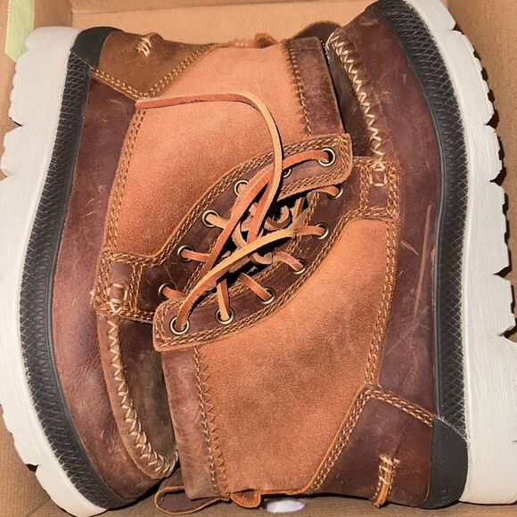 Manitobah $150 Mesa Moc Toe Sneaker Boots Copper Brown Mens 7 NEW main image 7